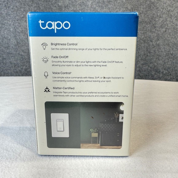 Tapo Smart Wi Fi Light Switch Dimmer Single Pole Tapo S505D New - Picture 2 of 6